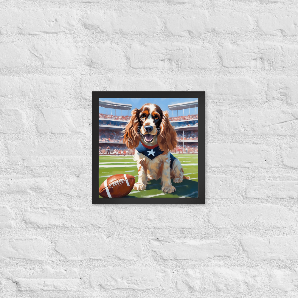 PugMug Custom English Cocker Spaniel Framed Print