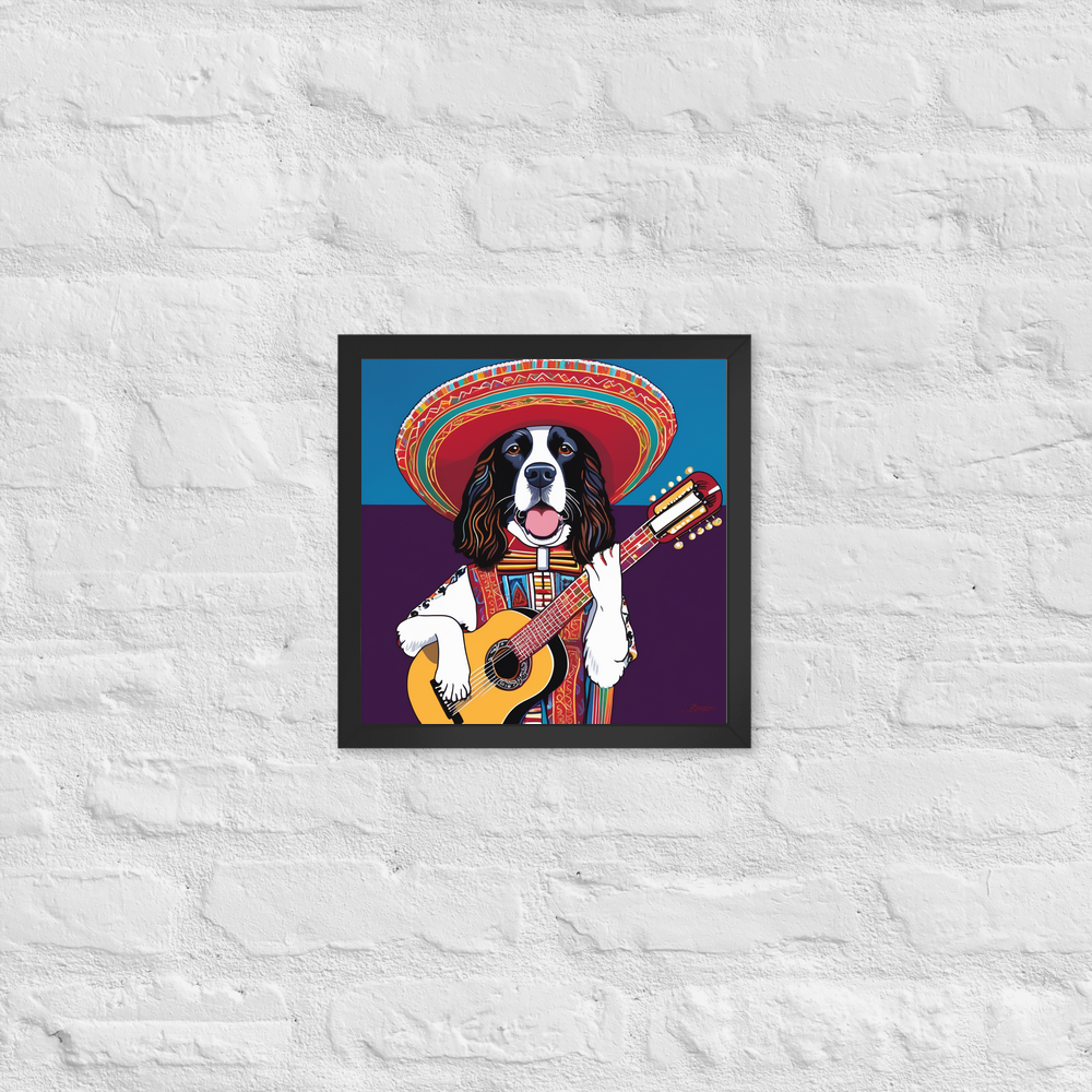 PugMug Custom English Springer Spaniel Framed Print