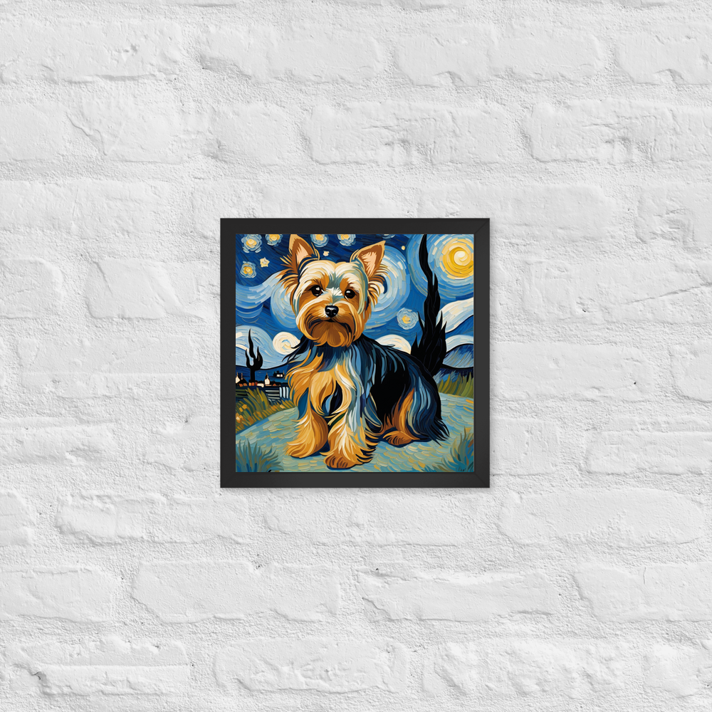 PugMug Custom Yorkshire Terrier Framed Print