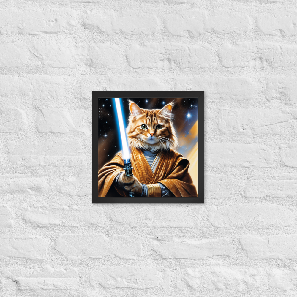 PugMug Custom Tabby Exotic Cat Framed Print