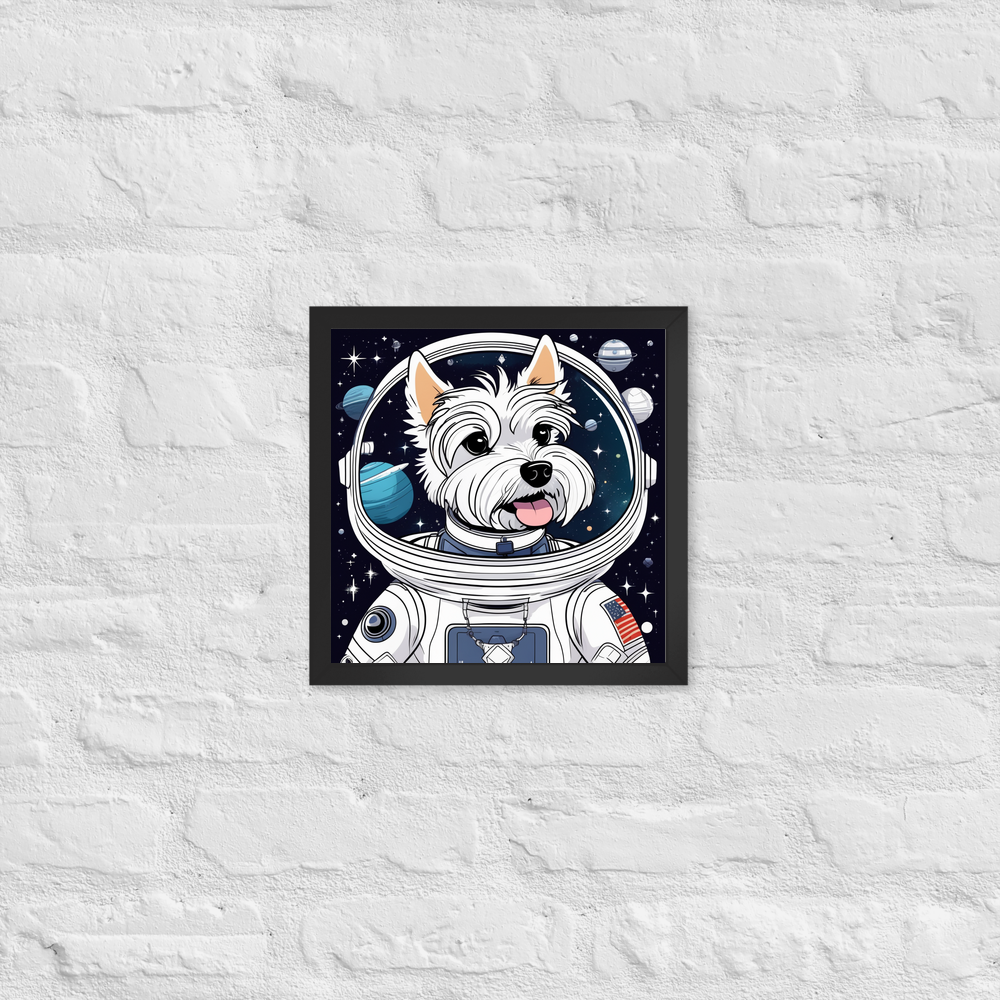 PugMug Custom West Highland White Terrier Framed Print