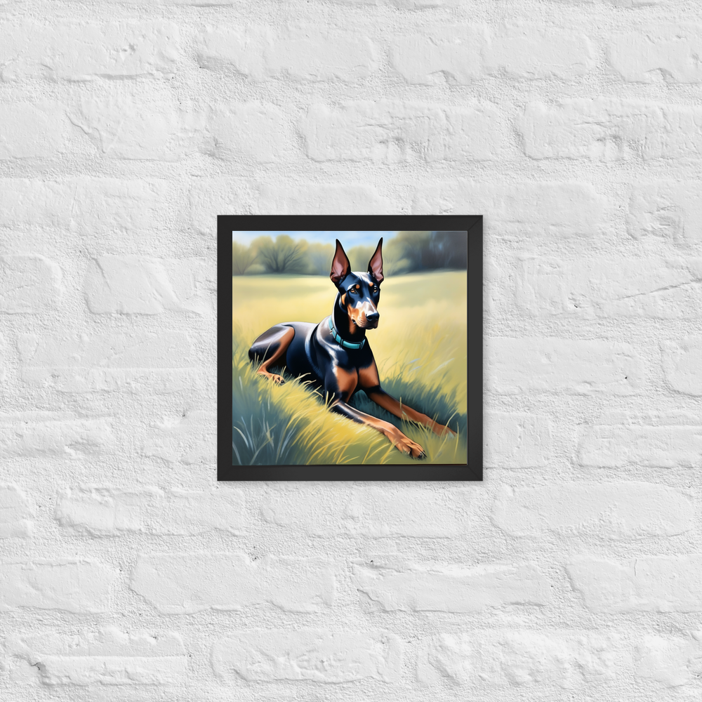 PugMug Custom Doberman Pinscher Framed Print