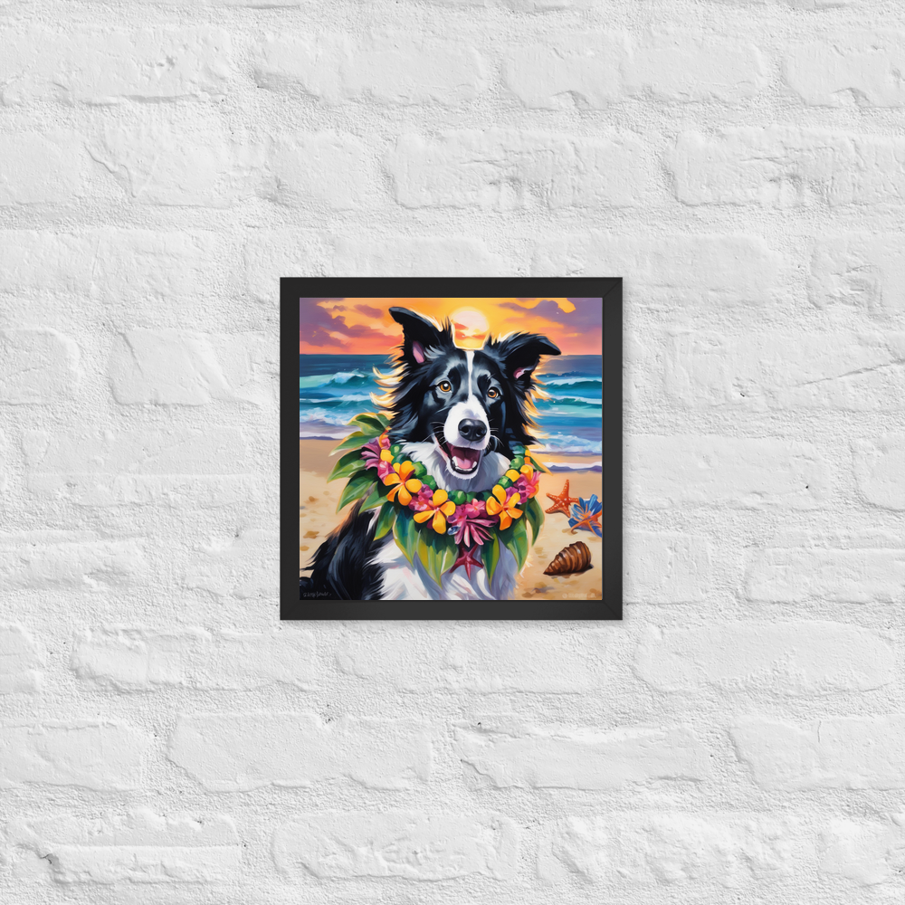 PugMug Custom Border Collie Framed Print