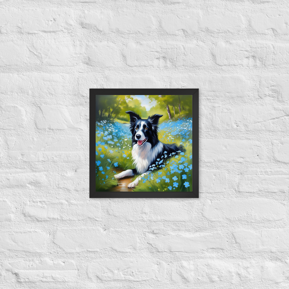 PugMug Custom Border Collie Framed Print