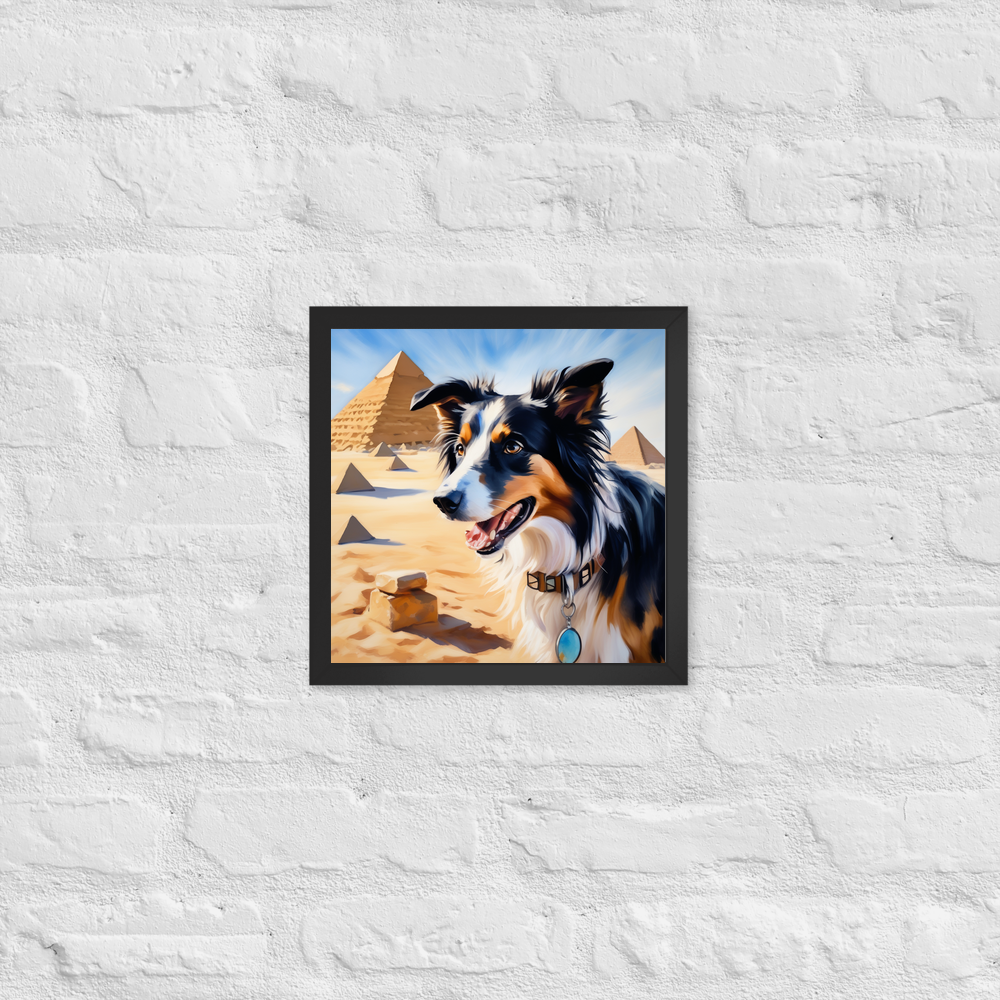 PugMug Custom Border Collie Framed Print