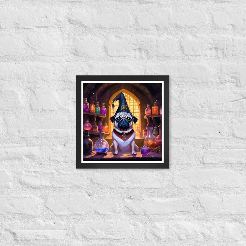 PugMug Custom Pug Framed Print