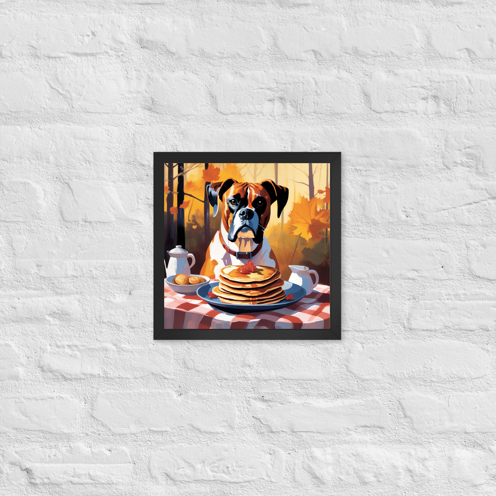 PugMug Custom Boxer Dog Framed Print