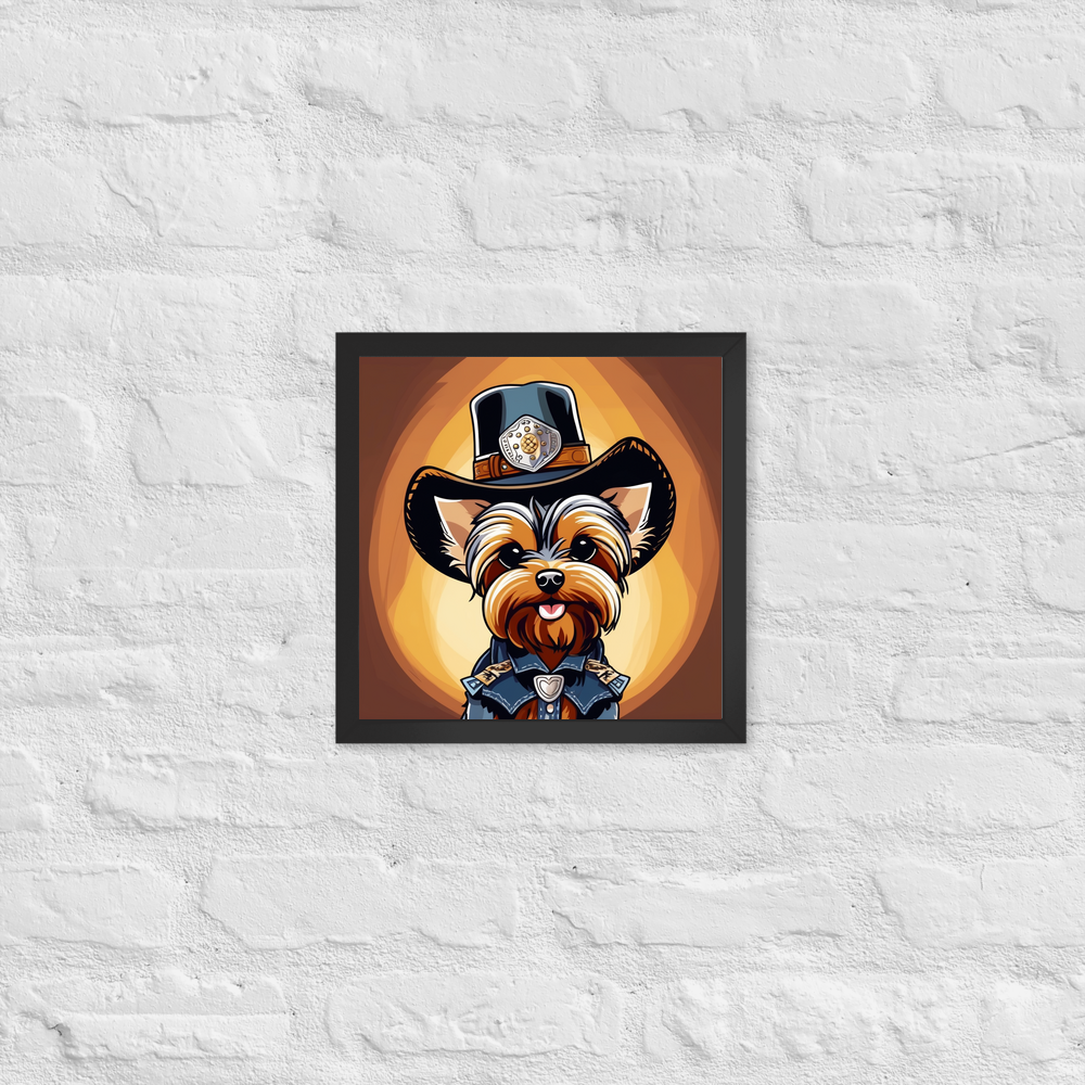 PugMug Custom Yorkshire Terrier Framed Print