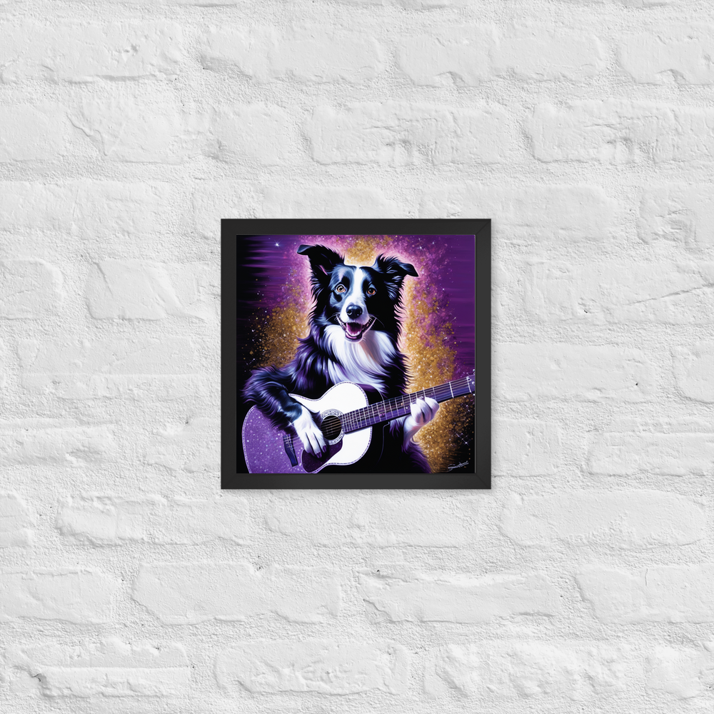 PugMug Custom Border Collie Framed Print