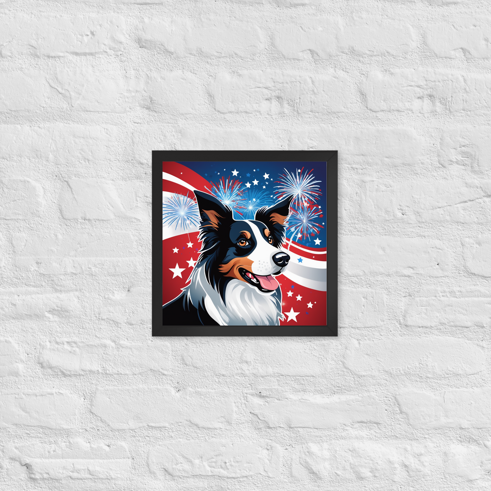 PugMug Custom Border Collie Framed Print