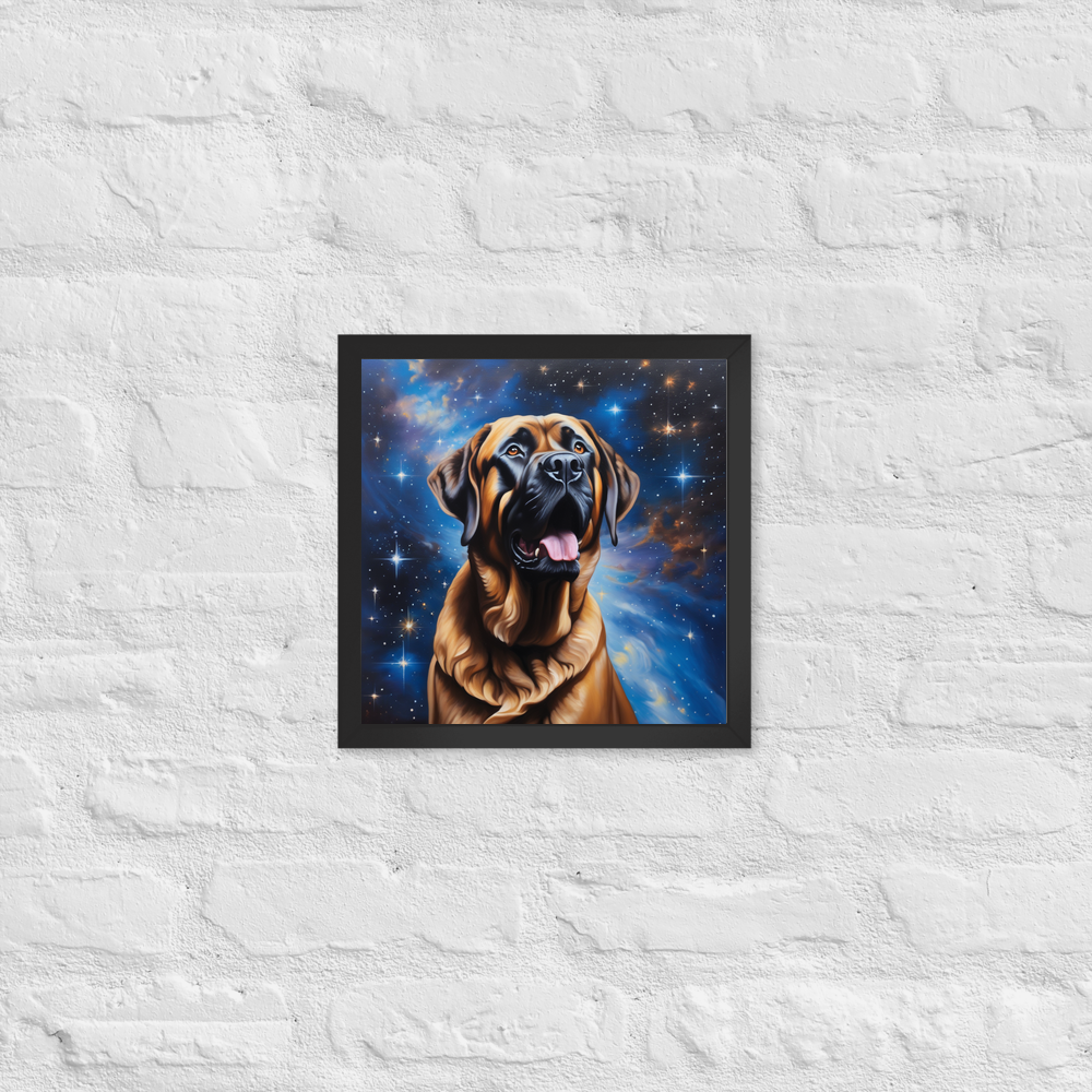 PugMug Custom Mastiff Framed Print