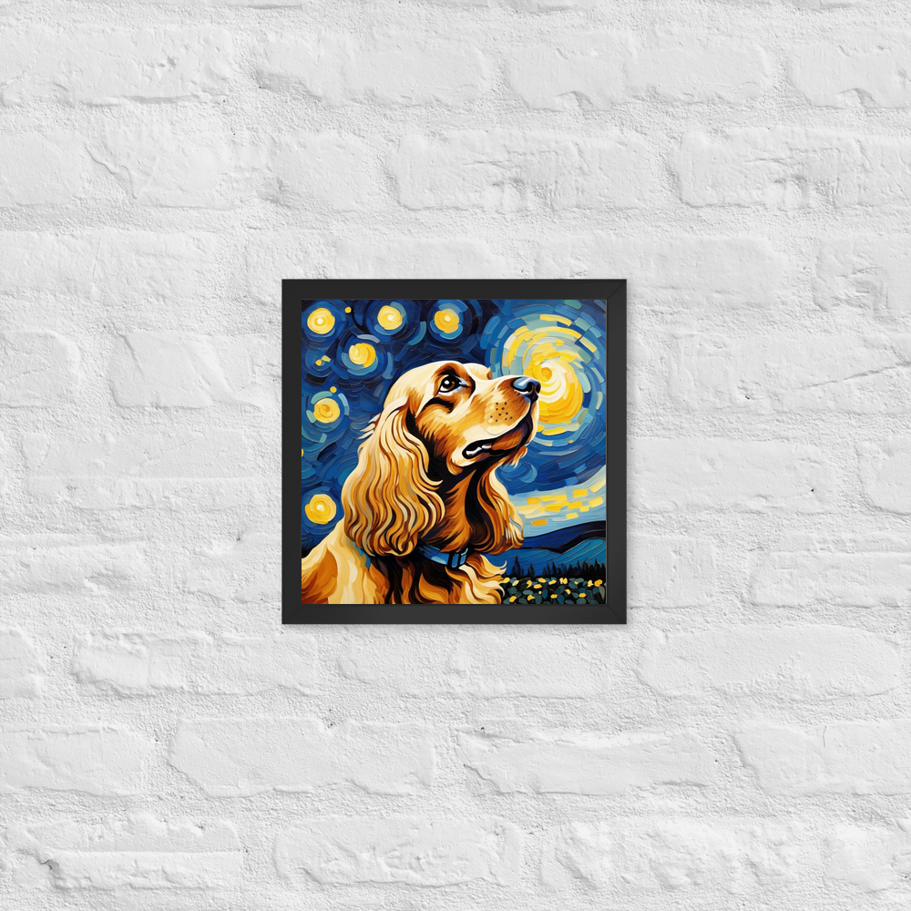 PugMug Custom English Cocker Spaniel Framed Print