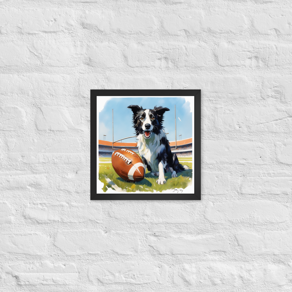 PugMug Custom Border Collie Framed Print