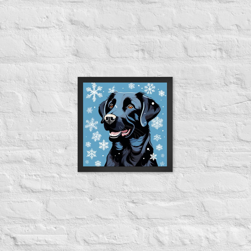 PugMug Custom Black Labrador Retriever Framed Print
