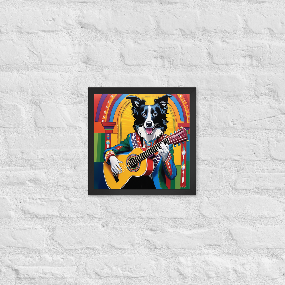 PugMug Custom Border Collie Framed Print