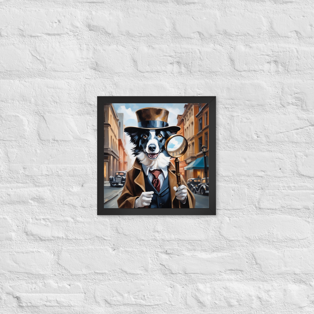 PugMug Custom Border Collie Framed Print