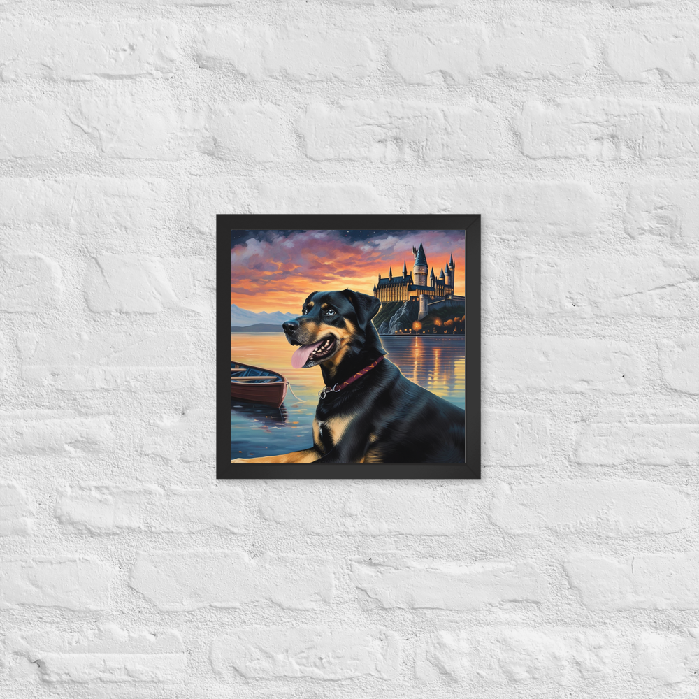 PugMug Custom Blue Framed Print
