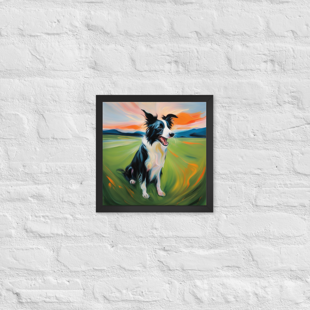 PugMug Custom Border Collie Framed Print
