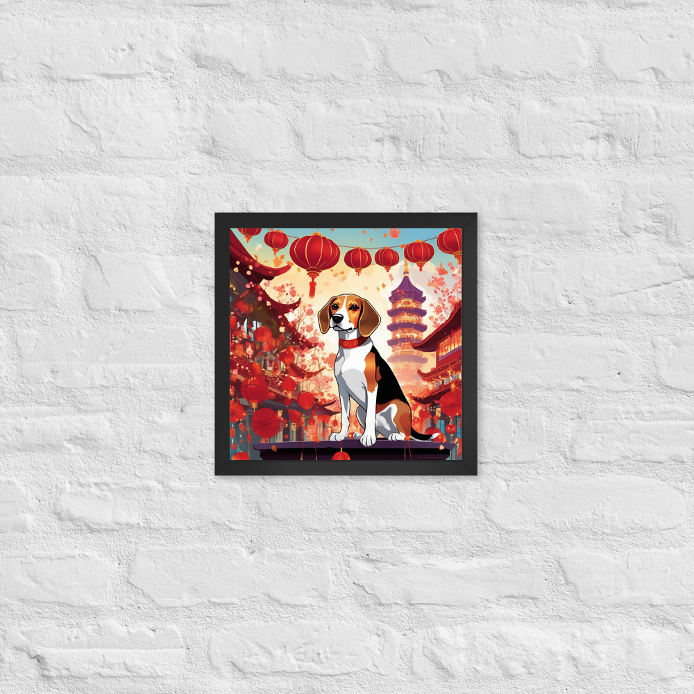 PugMug Custom Beagle Framed Print