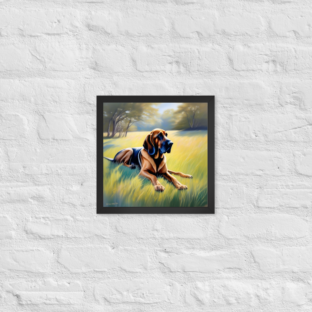 PugMug Custom Bloodhound Framed Print