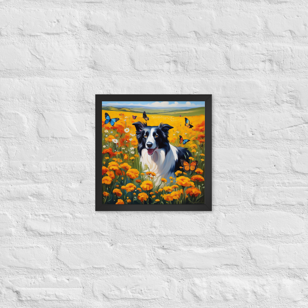 PugMug Custom Border Collie Framed Print