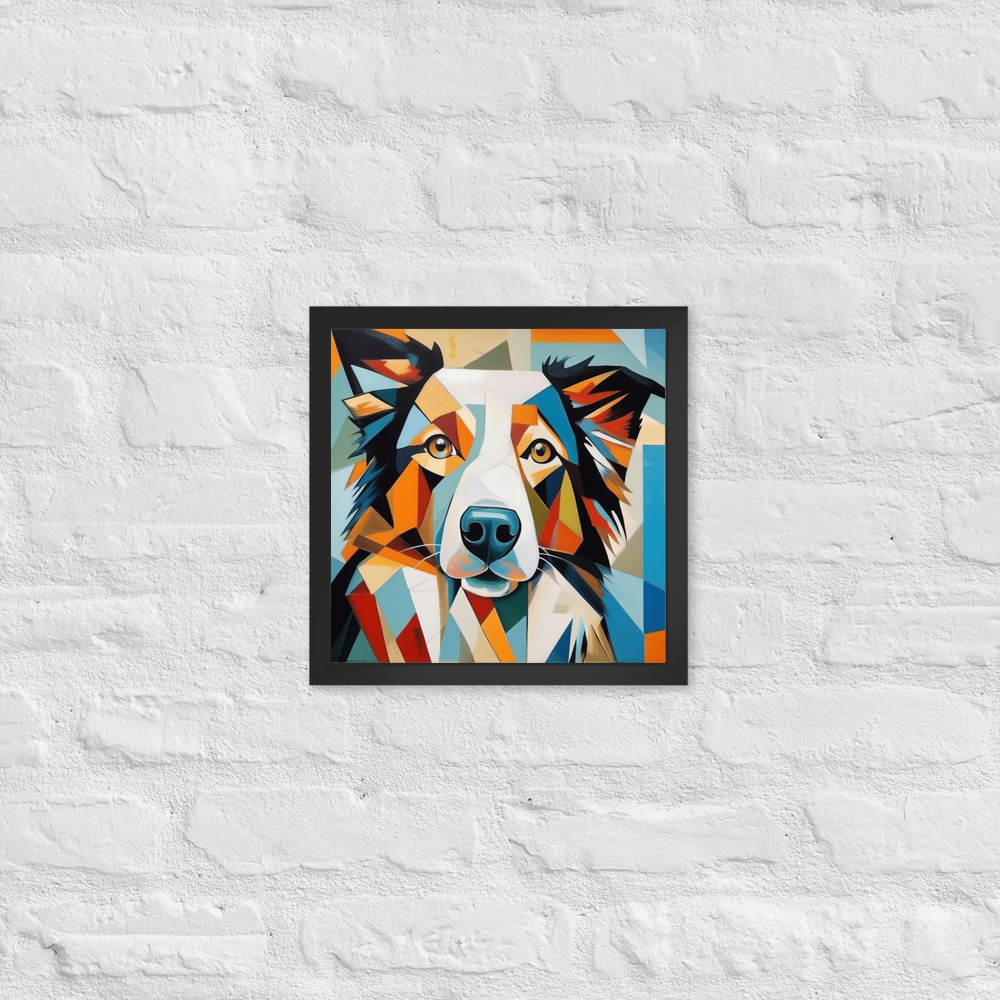 PugMug Custom Border Collie Framed Print