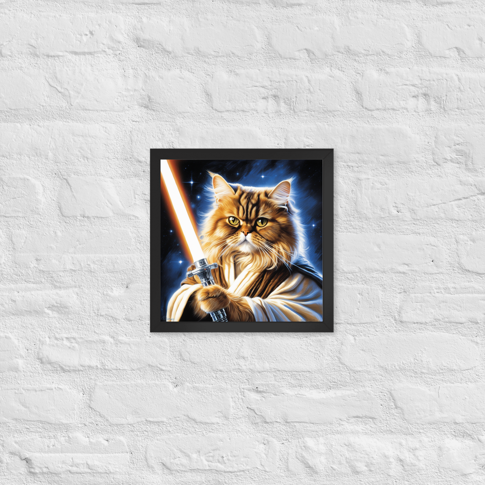 PugMug Custom Tabby Persian Cat Framed Print