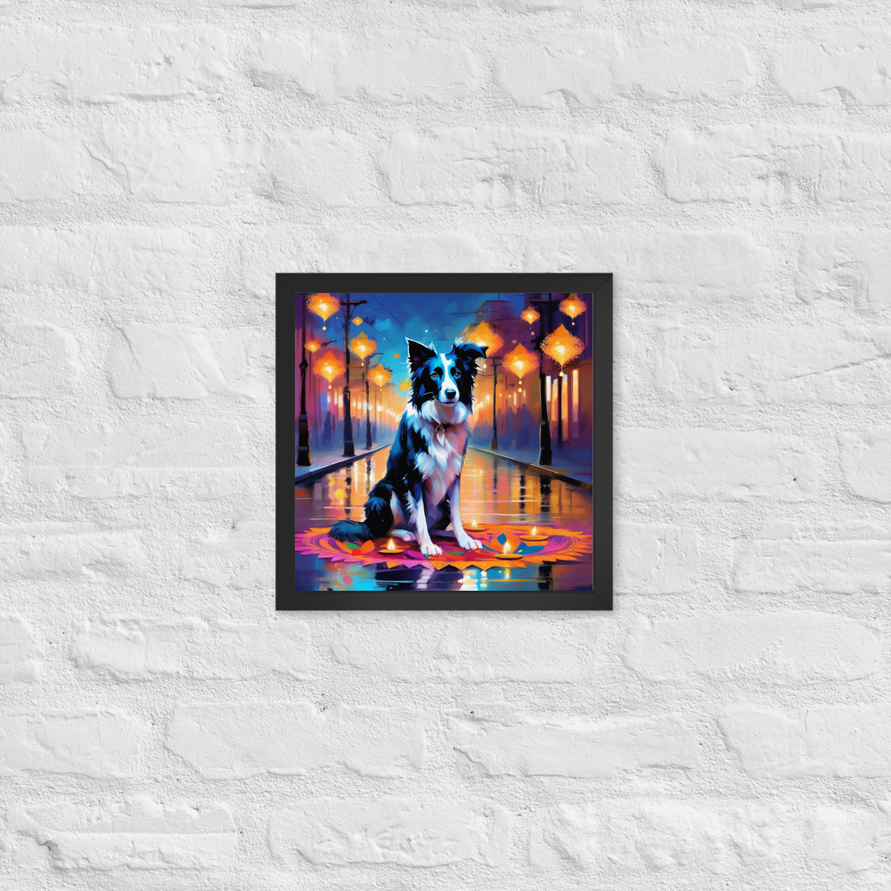PugMug Custom Border Collie Framed Print