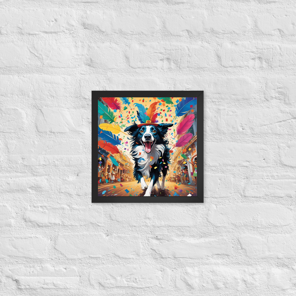 PugMug Custom Border Collie Framed Print