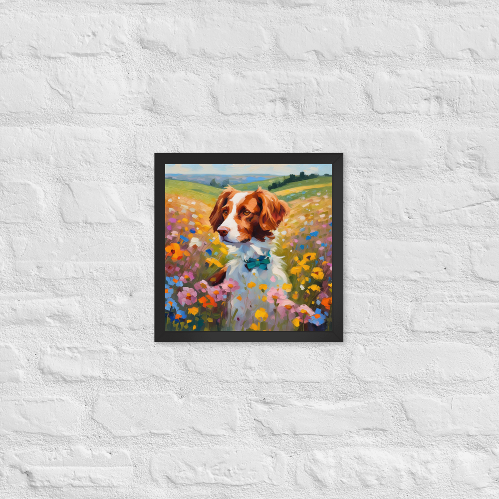 PugMug Custom Brittany Dog Framed Print