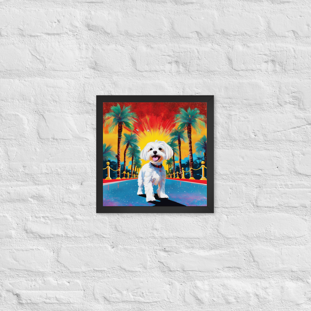 PugMug Custom Maltese Dog Framed Print