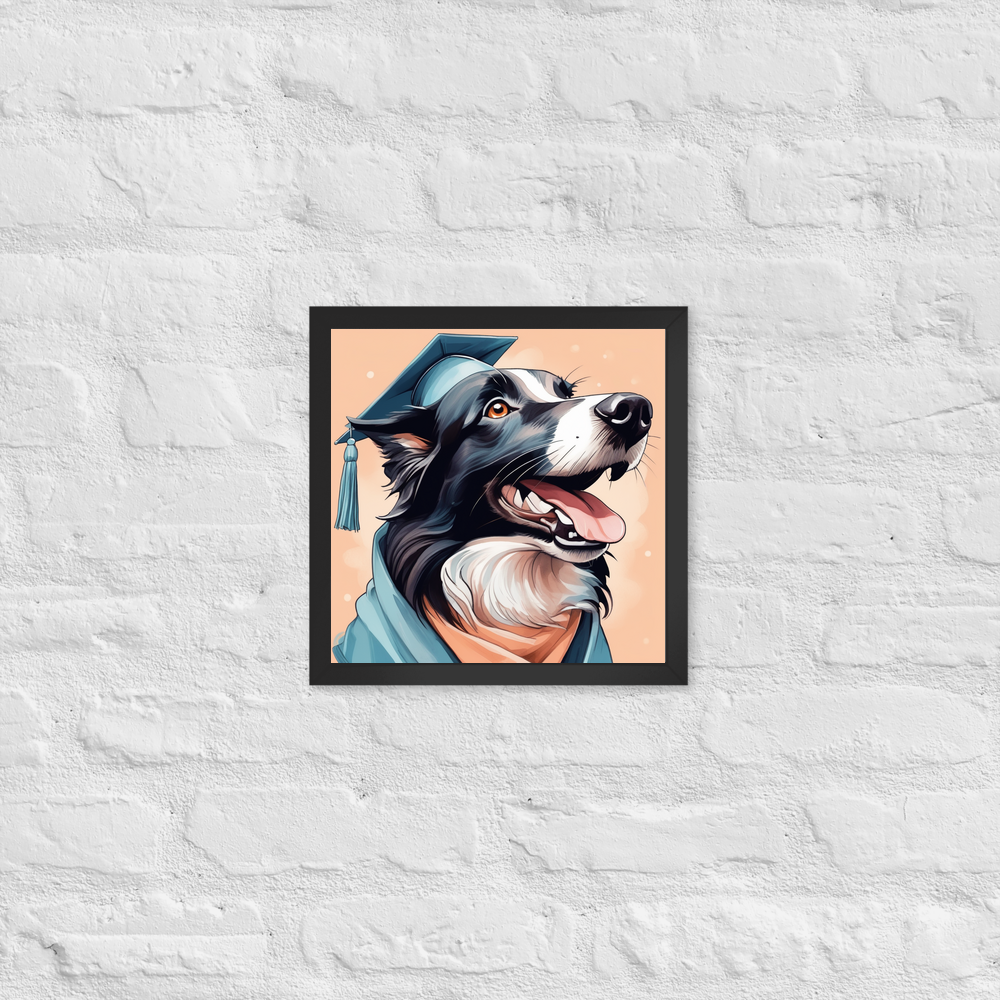 PugMug Custom Border Collie Framed Print