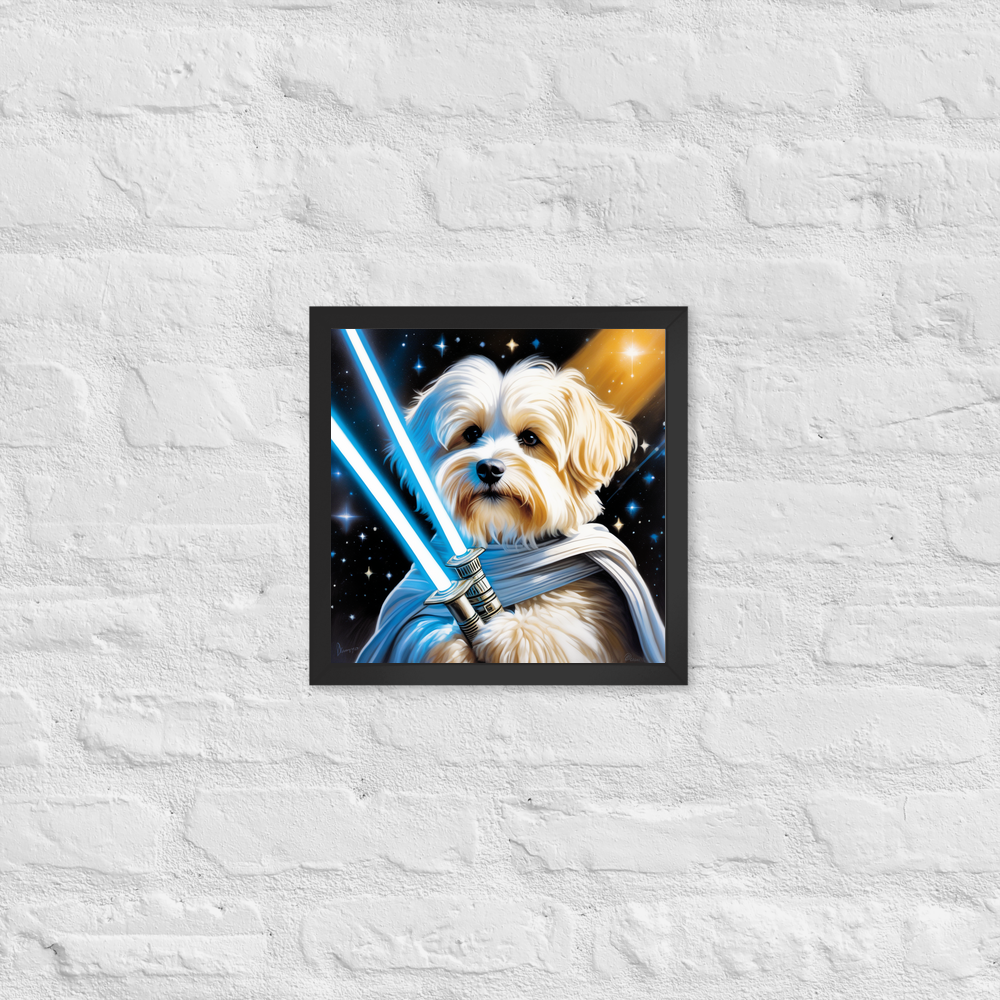 PugMug Custom White Havanese Dog Framed Print