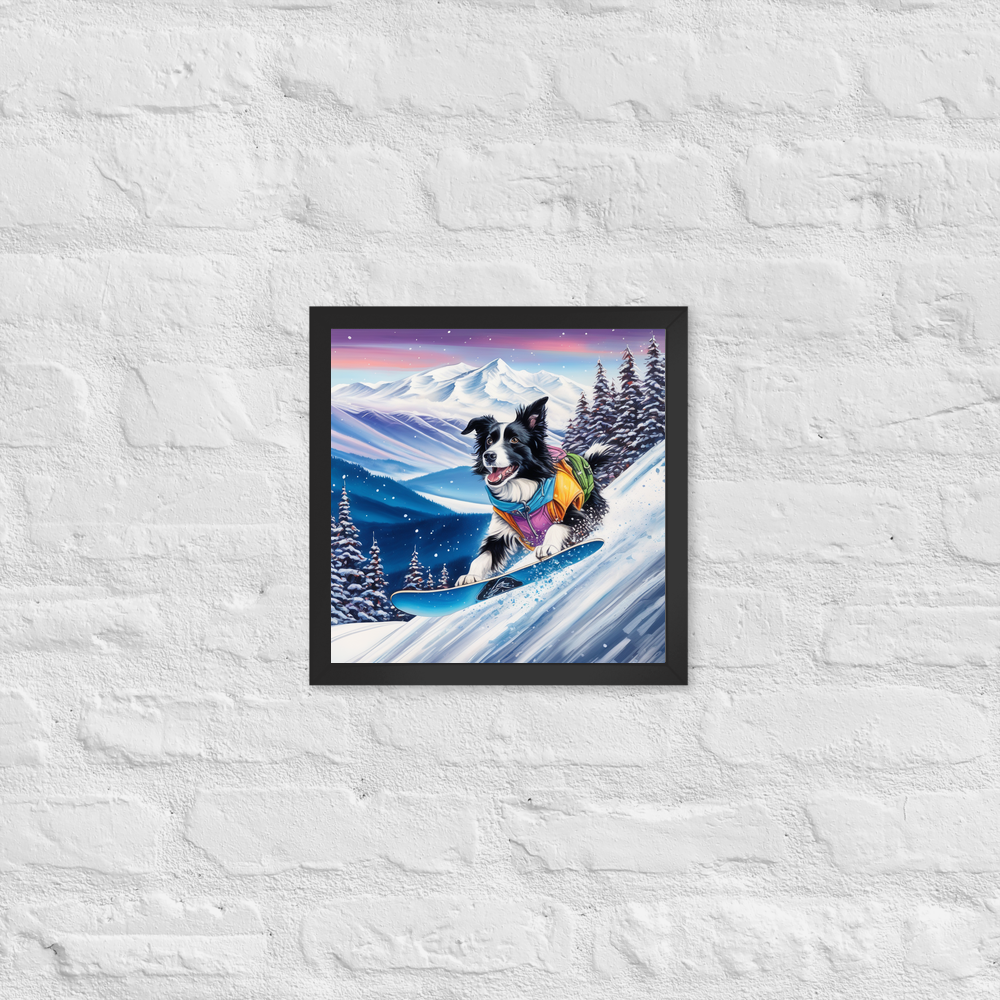 PugMug Custom Border Collie Framed Print