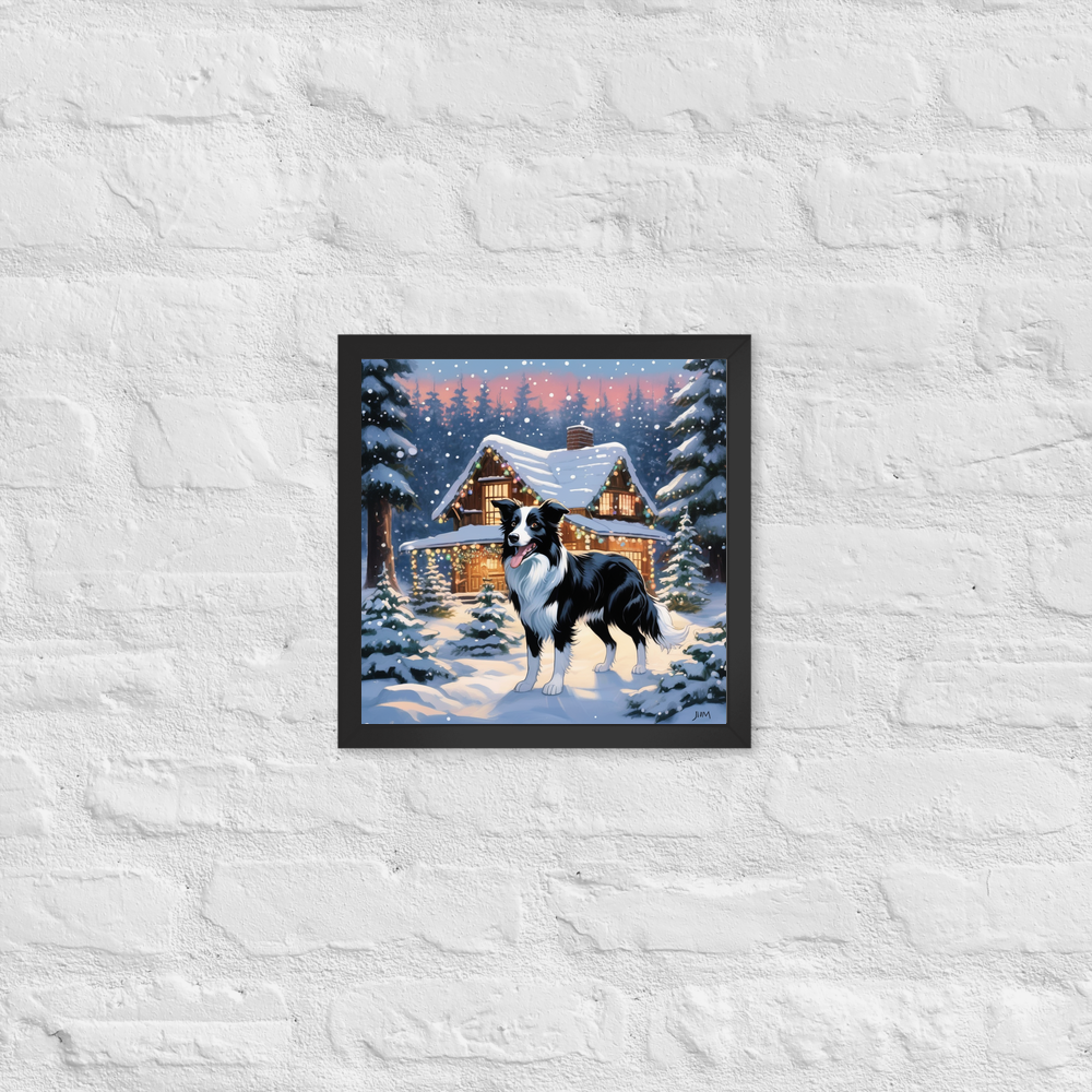 PugMug Custom Border Collie Framed Print