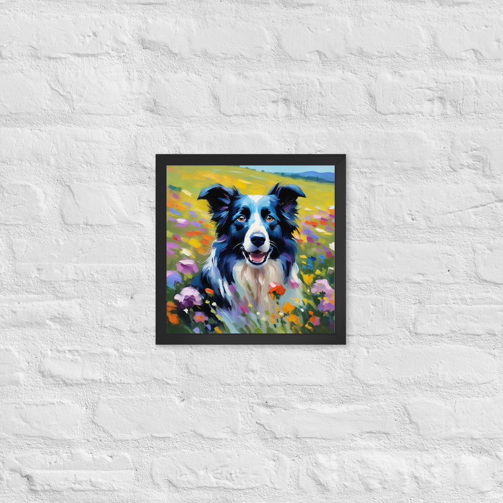 PugMug Custom Border Collie Framed Print