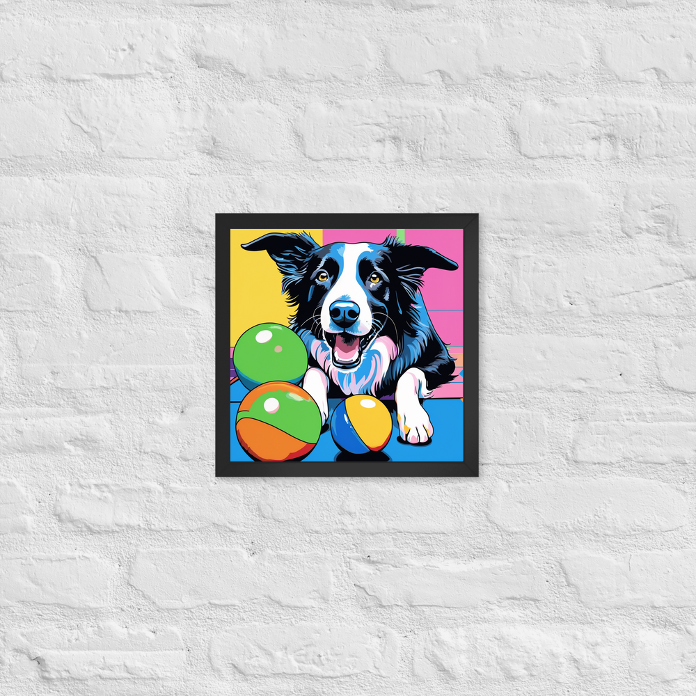 PugMug Custom Border Collie Framed Print