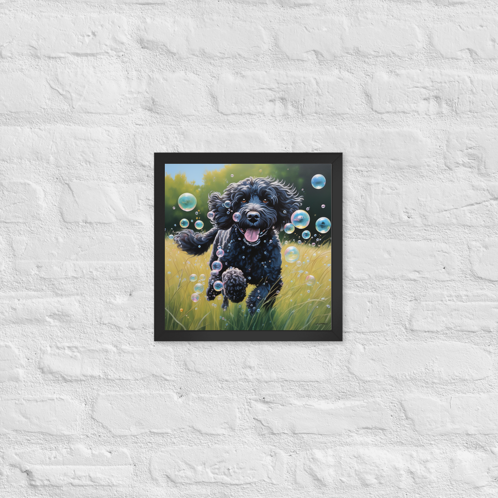 PugMug Custom Portuguese Water Dog Framed Print
