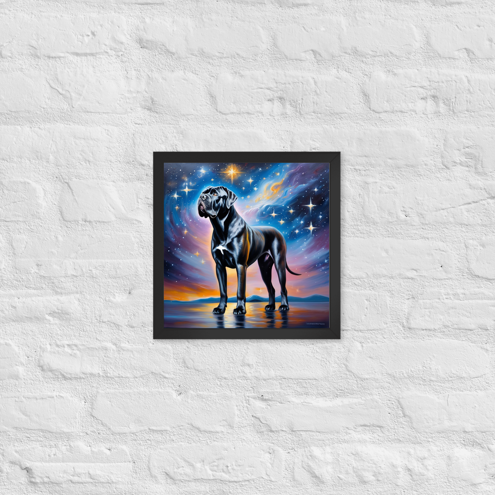 PugMug Custom Cane Corso Framed Print