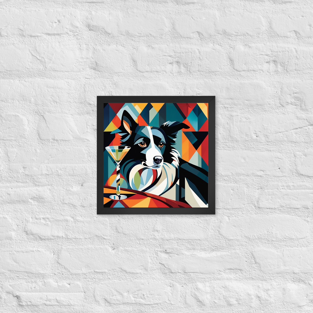 PugMug Custom Border Collie Framed Print