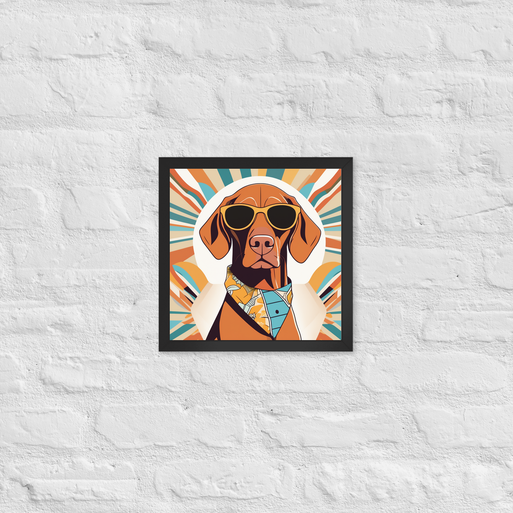 PugMug Custom Vizsla Framed Print