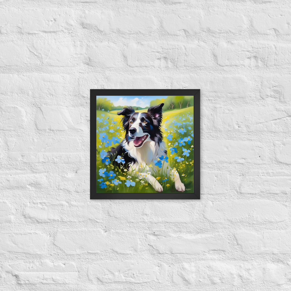 PugMug Custom Border Collie Framed Print