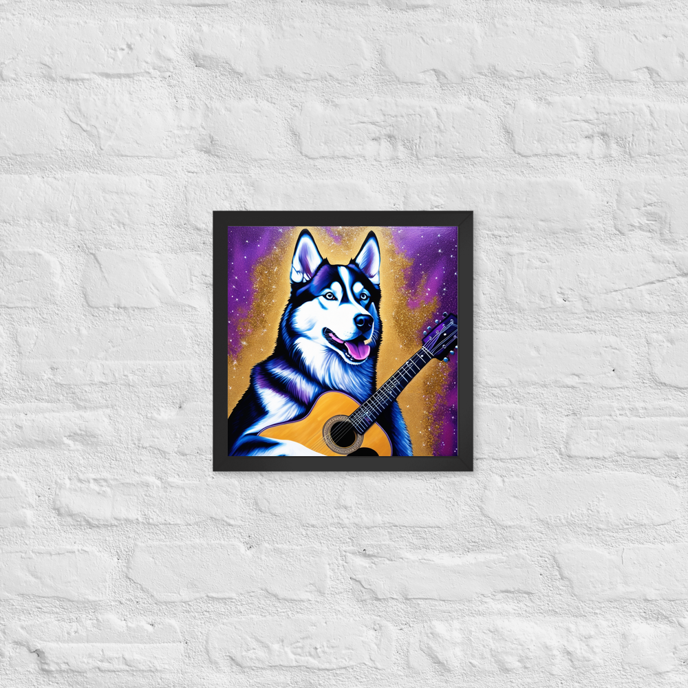 PugMug Custom Siberian Husky Framed Print