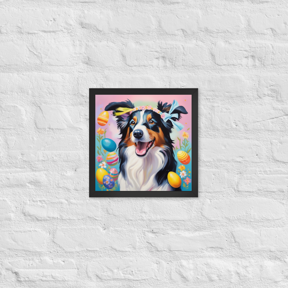 PugMug Custom Border Collie Framed Print