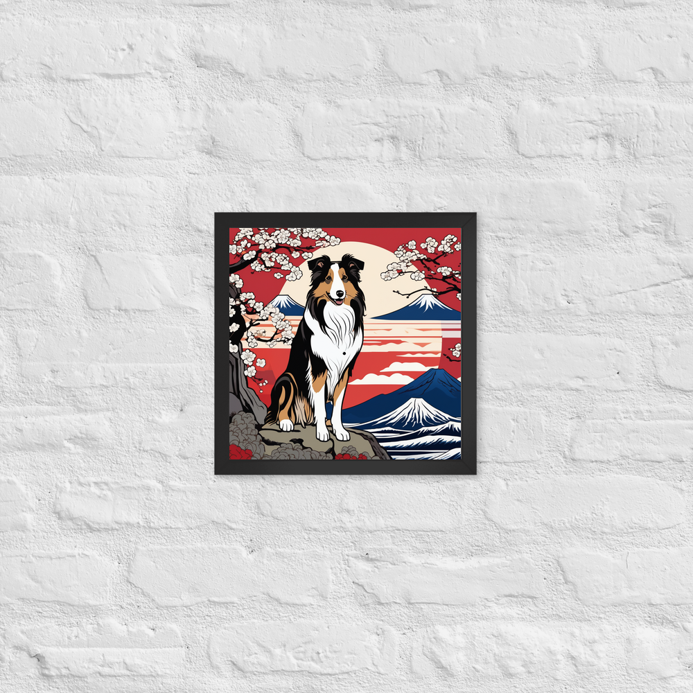PugMug Custom Collie Framed Print