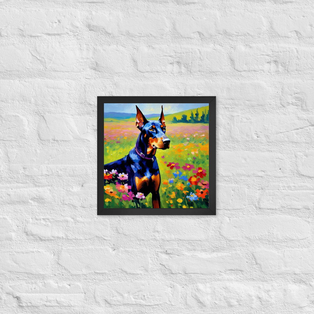 PugMug Custom Doberman Pinscher Framed Print