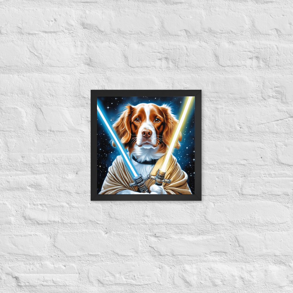 PugMug Custom Brittany Dog Framed Print