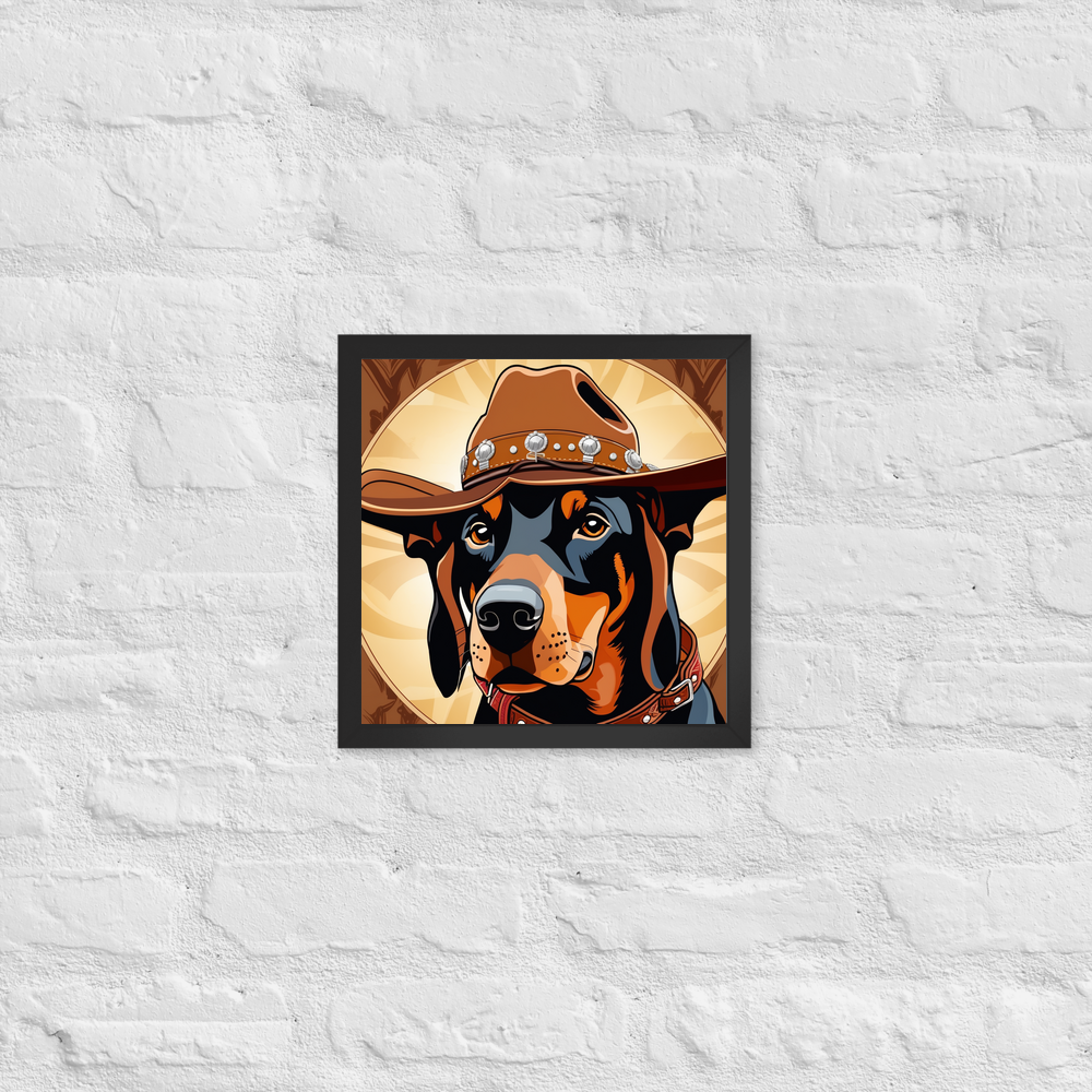PugMug Custom Doberman Pinscher Framed Print