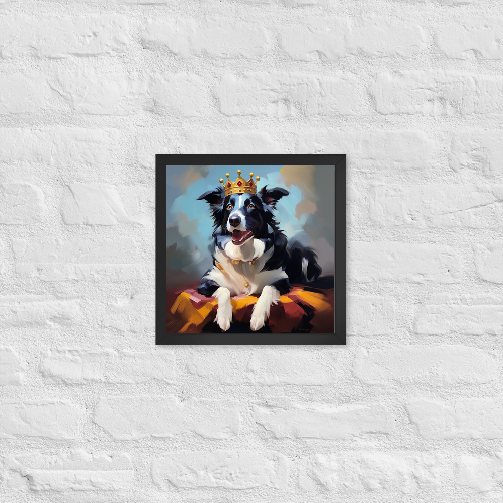 PugMug Custom Border Collie Framed Print