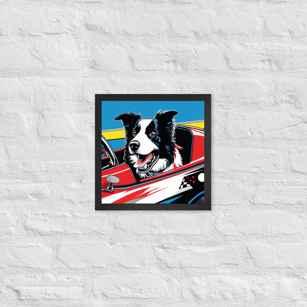 PugMug Custom Border Collie Framed Print